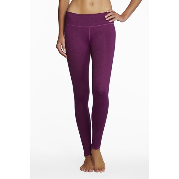 Fabletics Salar Printed Powerhold Leggings Striped XS Purple Stretch - Picture 1 of 5